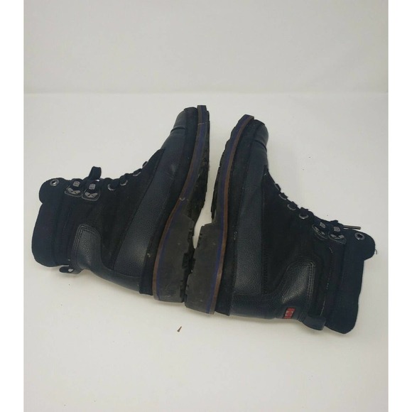 Pajar Canada Earl Flannel-Lined Waterproof Leather‎ Black Boots Size 8.5 main image 7